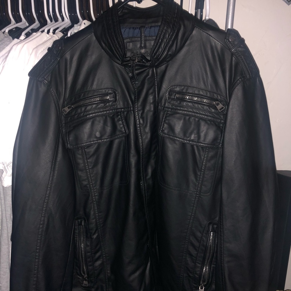 Calvin Klein Large Leather Jacket